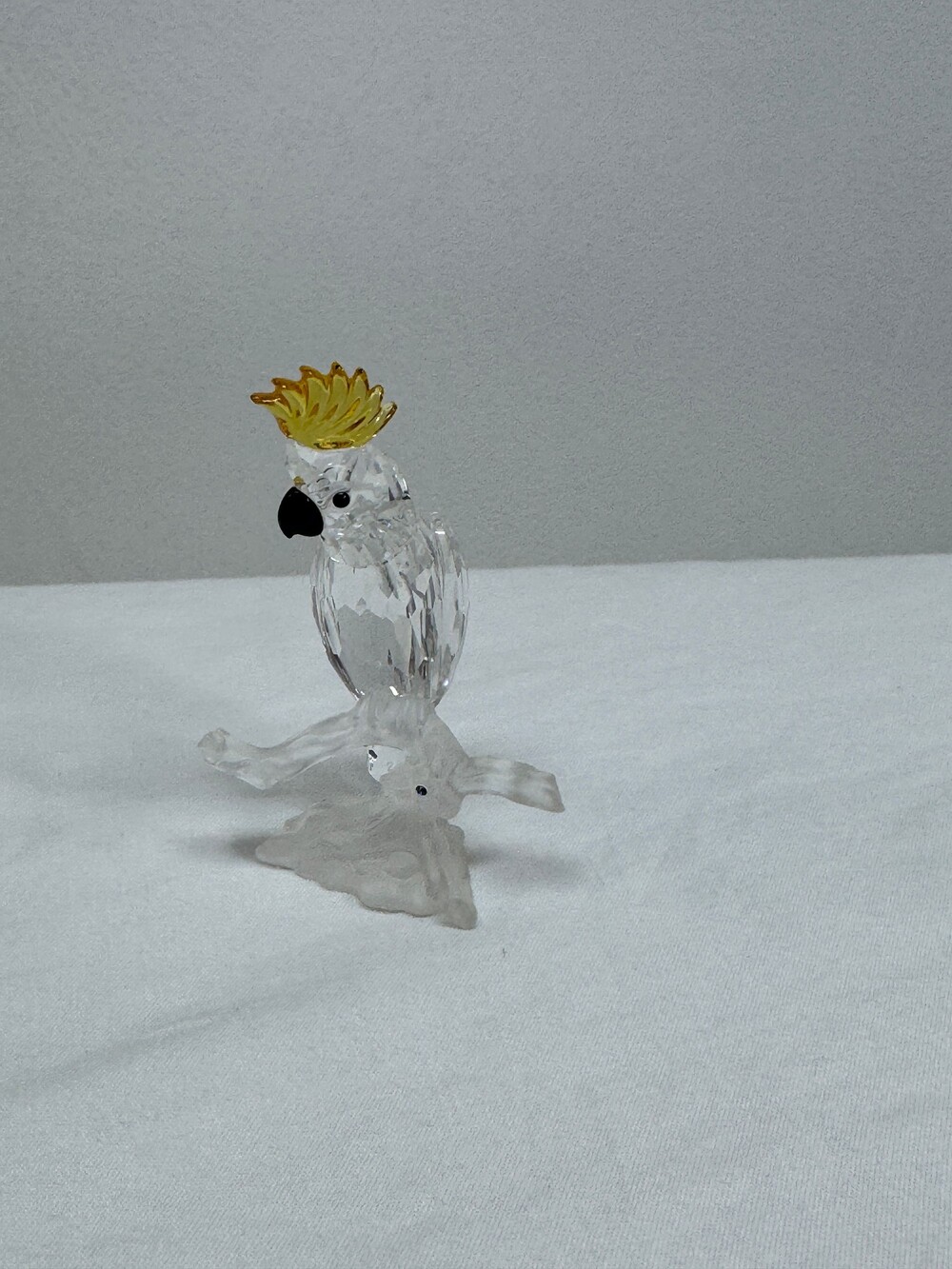 Swarovski Cockatoo Figurine Faceted Crystal Model 261635- RETIRED